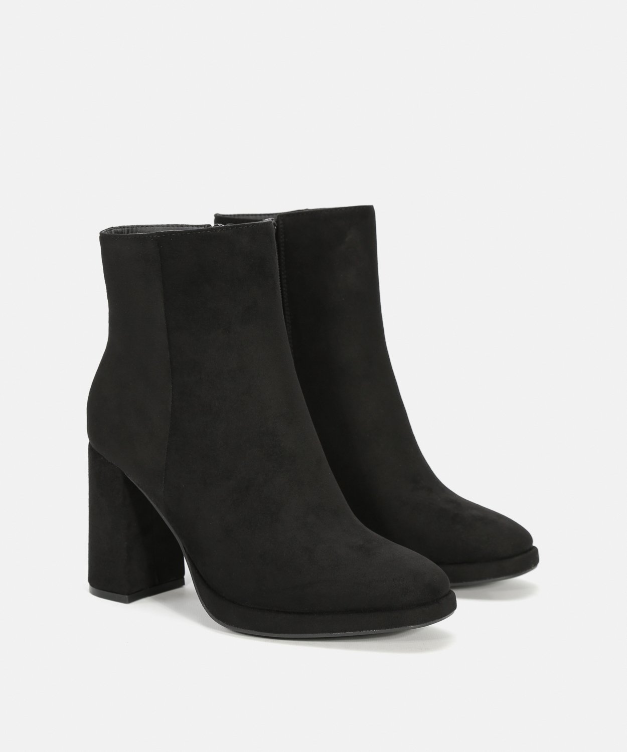 Botines tacón efecto ante